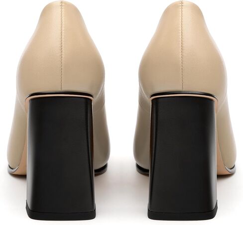 Womens Pumps, Pointed Closed Toe High Heels, Slip On Fashion Chunky Heel Work Dress Office Wedding Party Shoes in Saudi Arabia