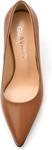 Womens Pumps, Pointed Closed Toe High Heels, Slip On Fashion Chunky Heel Work Dress Office Wedding Party Shoes in Saudi Arabia