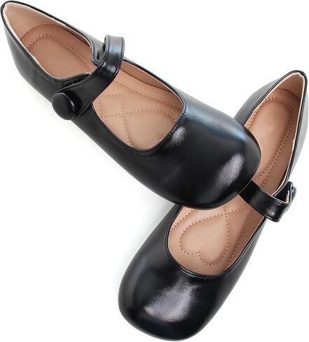 Dear Time Women's Round Toe Mary Jane Flats Cute Lolita Ballets Soft Cushion Flats for Girls in Kuwait
