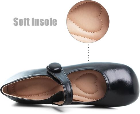 Dear Time Women's Round Toe Mary Jane Flats Cute Lolita Ballets Soft Cushion Flats for Girls in Kuwait