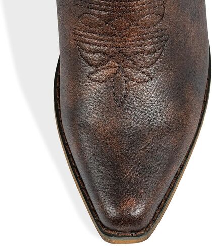 J's.o.l.e Women's Cowgirl Boots Cowboy Vintage Embroidered Brown Country Western Boots Snip Toe in Saudi Arabia