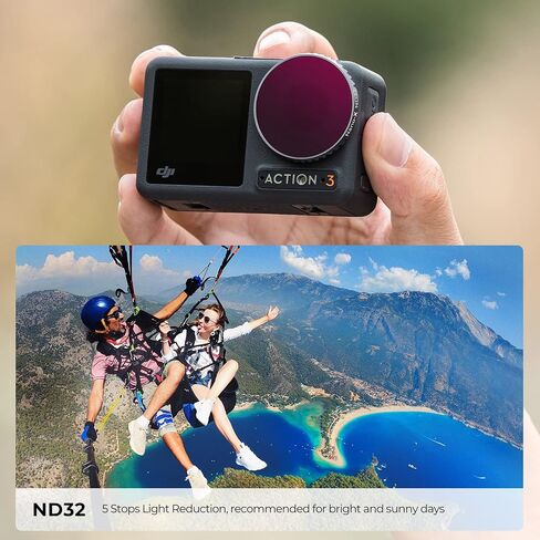 K&F Concept OSMO ACTION 3 ND32 (5 Stops) Filter Filter Filter Filter محايدة متوافق مع DJI Osmo Action 3 مقاومة للماء ، مقاومة للخدش in Kuwait