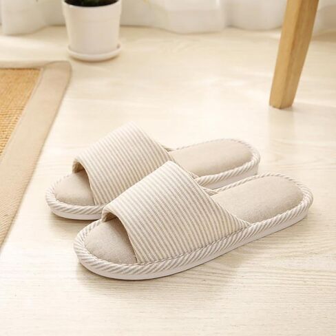 4 Pairs Spa Slippers Hotel Slippers, Non Slip Disposable Slippers for Guests Men House Slippers Washable Guest Slippers Travel Slippers Slippers for Women Indoor in Kuwait