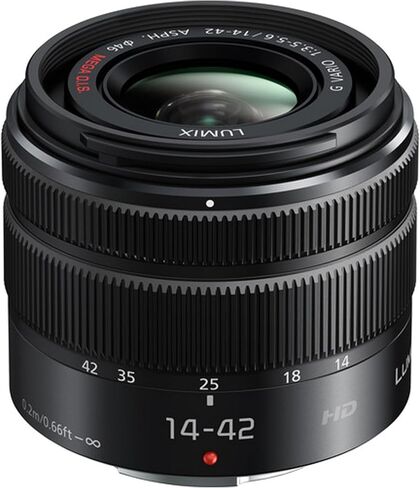 Panasonic Lumix G7 Mirrorless Camera with Panasonic Lumix G Vario 14-42mm Lens | 16MP | U Grip, Software, Filters, 128GB Memory, Tripod Bundle & More, compact, Black in Saudi Arabia