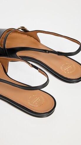 Women's Cortina Black Nappa Flats in Saudi Arabia