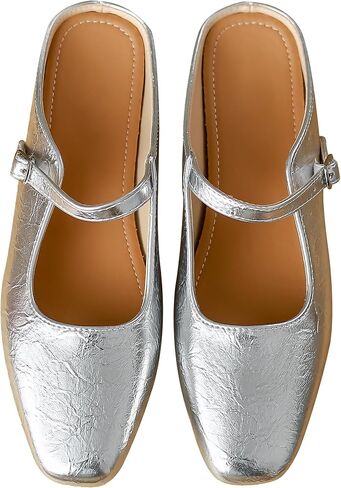 Dear Time Women's Closed Toe Mary Jane Backless Flats Slip-on Mules Casual Comfortable Shoes in Kuwait