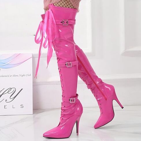 Stripper Knee Boots With Heels in Saudi Arabia