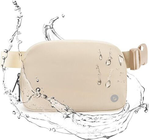 BALEAF Adjustable Strap Crossbody Belt Bag for Women Water resistant Fanny Pack Hiking Workout Running, Black in Kuwait