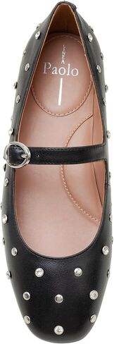 Linea Paolo - Millie - Womens Crystal Embellished Comfortable Leather Mj Flats in Saudi Arabia