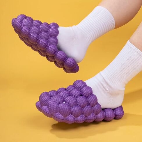 Funny Bubble Massage Slippers for Women Men Soft Non-slip Spa Slippers Shower Bedroom Slippers Gym House Slippers, Fashion Unisex Stress Relief Slide Reflexology Sandals in Saudi Arabia