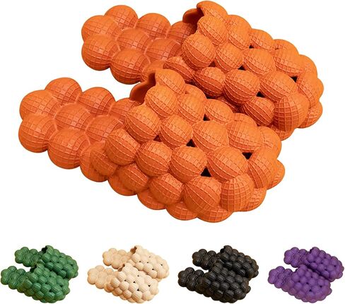 Funny Bubble Massage Slippers for Women Men Soft Non-slip Spa Slippers Shower Bedroom Slippers Gym House Slippers, Fashion Unisex Stress Relief Slide Reflexology Sandals in Saudi Arabia