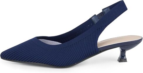Yeojou Women's Women's Ite Slingback Heels Hitten Heel Knit Pumps Shoes in Saudi Arabia