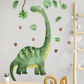 Dinosaur Wall Stickers Decals Large Dinosaur Wall Stickers Decoration for Kids Room Dino Volcano Cave Neutral Nursery Toddler Playroom Baby Boys Bedroom Wall Decor Gifts for Kids