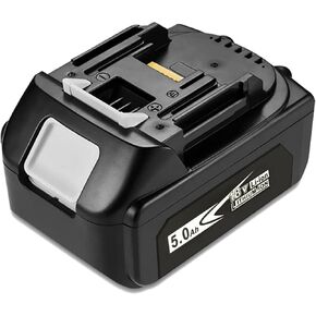 Upgraded 5.0Ah 18V BL1850B with LED Replacement Lithium-ion Battery Compatible with Makita 18 Volt Battery for Compatible Makita 18V Lithium-Ion Cordless Power Tools