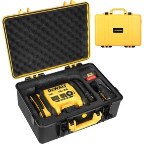 Air Compressor Case for DEWALT 20V MAX Tire Inflator DCC020IB - Waterproof Hard Shell Air Pump Storage Bag Compatible with DEWALT Tire Inflator, Battery Pack 20V 2.0 to 9.0 Ah & Chargers (Case Only)
