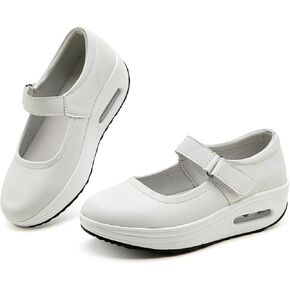 Enllerviid Women Mary Jane Shoes Buckle Air-Air-Compled heel kyel kyel rolle