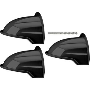 Universal Sun Rain Shade Security Camera Cover Shield (Black-3 Pack)