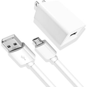 5V Charger Replacement for Eufy (Both Camera and Screen), Owlet, Motorola, VTech, VAVA (for Camera, Not Screen) Baby Monitor, Micro USB Charging Cord Power Adapter