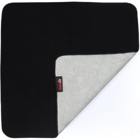 Camera Wrap Cloth – Self Stick Microfiber Wrap with Waterproof Mid-Layer - Versatile Tech Wrap for Cameras Lenses Tablets and Laptops - 18 or 15 inch - Black