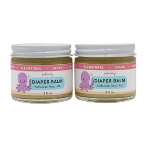 Balm Baby Organic Diaper Balm – Natural Diaper Rash Cream & Multipurpose Baby Skin Ointment with Calendula, Vegan - Soothing, Healing, Moisturizing – Newborn Cradle Cap, Dry Skin (2oz, 2, Count)