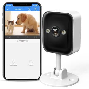 JOOAN 3MP Outdoor Security Camera WiFi Camera 【2.4G WiFi & Bluetooth & Color Night】 for Home Security Baby Pet IP66 Waterproof 2 Way Audio Motion Detection Siren SD/Cloud Storage Color Night Vision