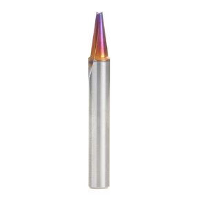 Amana Tool 45780-K SC Spektra Extreme Tool Life Coated V Groove Engraving 15 Deg x 3/16 D x 1/2 CH x 1/4 SHK x 2 Inch Long Router Bit