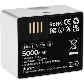 SHENMZ Battery for Arlo Pro 3,5000mAh High Capacity Rechargeable Battery for Arlo Ultra Arlo Ultra 2 Arlo Pro 3 Arlo Pro 4 Arlo Pro 5 VMC5040 VMS5240 VMC4040P VMC4041P VMS4240P