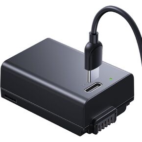 llano EN-EL25 Battery 1350mAh USB-C Fast Charging Camera Batteries, Compatible with Nikon Z30, Z50, Z fc Camera - Black