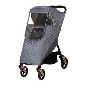 Stroller Rain Cover, Universal Waterproof Warm Quilted Weather Cover Protect from Rain Sun Snow Wind Dust Ventilation Clear for Baby Stroller Pushchair