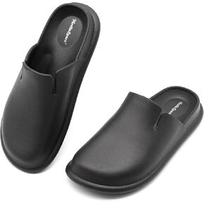 Meetinspace EVA Garden Clogs for Women Wide Round Toe Mules Waterproof Non Slip Slipper Comfy Slip On Casual Slides Mules Shoes