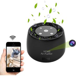 Wireless-WiFi-Hidden-Spy-Camera, Pragovle 1080P Full HD with Night Vision and Motion Detection Alarm, Real-time Monitoring and Recording for Home/Office, Works with iOS&Android
