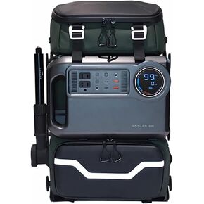 Lancer 300 Modular Waterproof Outdoor Camera Backpack with Portable 300Wh Power, Exoskeleton Design, Magic Arm for Lighting & Recording, Professional DSLR/SLR Camera Bag for Photography, Green