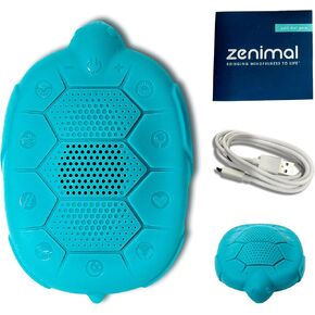 Zenimal Kids Meditation Audio Player - Patented Screen-Free Mindfulness Device with 9 Audio Meditations and 60 Minutes of Soothing Sounds and Music, Teal