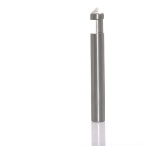 Panel Pilot Plunge Router Bits,1/4" Shank Solid Carbide Endmills,1/4" Trimming Height,Drill-Through Point-Single Flute for Pre-drilled Holes Grooving&Trimming,1/4"X1/4"X2"