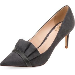 Journee Womens Marek Pointed Toe Mid Heel Pumps