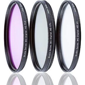 Ultimaxx 3 Piece Professional Filter Kit for DSLR/SLR Cameras (62mm)