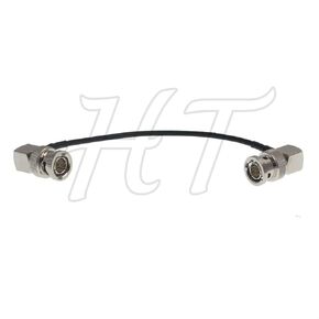HT-Cable Camera Monitor HD SDI 3G Video Coaxial Cable 75ohm Right Angle BNC to Right Angle BNC Cable (15cm, 1pcs)