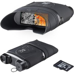 Nightfox Corsac 2 1080p HD Digital Infrared Vision Goggles | السجلات 1080p لقطات HD ، ذاكرة 32 جيجابايت | 200yd+ المدى | عدسة مزدوجة شاشة عرض أخرى للغاية | مناظير الرؤية الليلية NVG مع الكاميرا