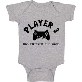 Player 3 Has Entered The Game - Funny Baby Essentials Bodysuit - Newborn Romper Baby Clothes