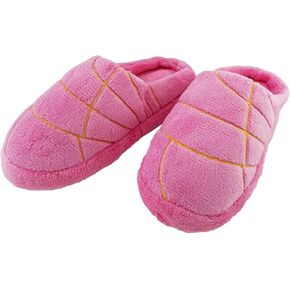 Mexican Concha Slippers for Women Concha Pantuflas Soft Plush House Slippers Memory Foam Slippers with Plush Lining Non-Slip Soles for Indoor Outdoor Use