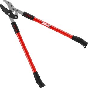 TABOR TOOLS GG11A Bypass Lopper with Compound Action, 30 Inch Tree Trimmer, Branch Cutter with ⌀ 1 3/4 Inch Cutting Capacity, Delivers Clean Cuts with Ease.