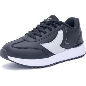 Women's Fashion Leather Sneakers LYNSS 1.0 Comfortable Walking Shoes Lace Up Casual Retro Classic Sneaker