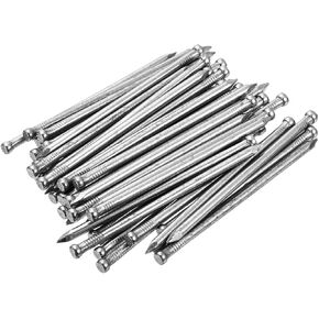 uxcell Finishing Nails 80pcs 100mm 4 Inch Hand-Drive Hardware Carbon Steel Nail Lost Head Nail