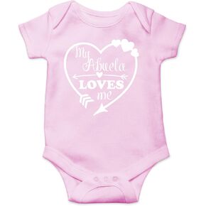 CBTwear My Abuela Loves Me - Baby Clothes - Funny Newborn Bodysuit Outfits for Boys and Girls