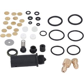 Pcp Air Compressor Parts High Pressure Accessories Single Cylinder Rings for Air Pump, Lc Valve Supplies, PCP Air Compressor Repair Kit Metal PVC Parts Set Long Lasting Compact Structure