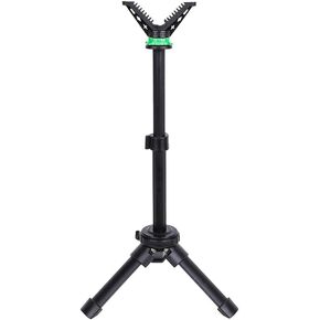 Portable Shooting Tripod Rest Rapid Shooting Stand, Adjustable Compact Lightweight Aluminum Cast Construction Bench Stick with 360 Degree Rotate V Yoke Holder Height 11.8"~16.9" WG-T05C