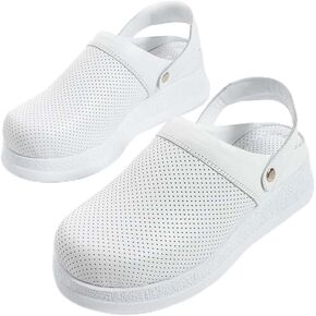 Grace Professional Clogs for Women - Premium Handmade Leather All-Day Comfort - Arch Support - Ideal for Long Standing Professionals - Nursing, Veterinarians, Food Service, Healthcare Professionals