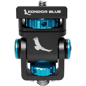 Kondor Blue Swivel Tilt Monitor Mount with 1/4"-20 ARRI Screw, Raven Black