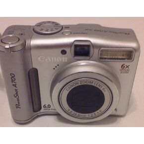 Canon PowerShot A700 6.0-megapixel Digital Camera with 6x Optical Zoom, Black (Renewed)