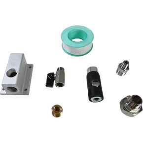 3/4'' Compressed Air Outlet Kit 1/2 Inch NPT Outlet Port,Only for 3/4 Inch Compressed Air Piping System, Equipped with Straight Air Piping Fittings and Brass Valves